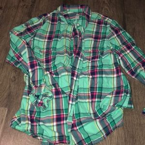 Multi colored flannel